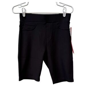 NWT MAZE COLLECTION Black Biker‎ Shorts Stretch Pull On Womens Size S